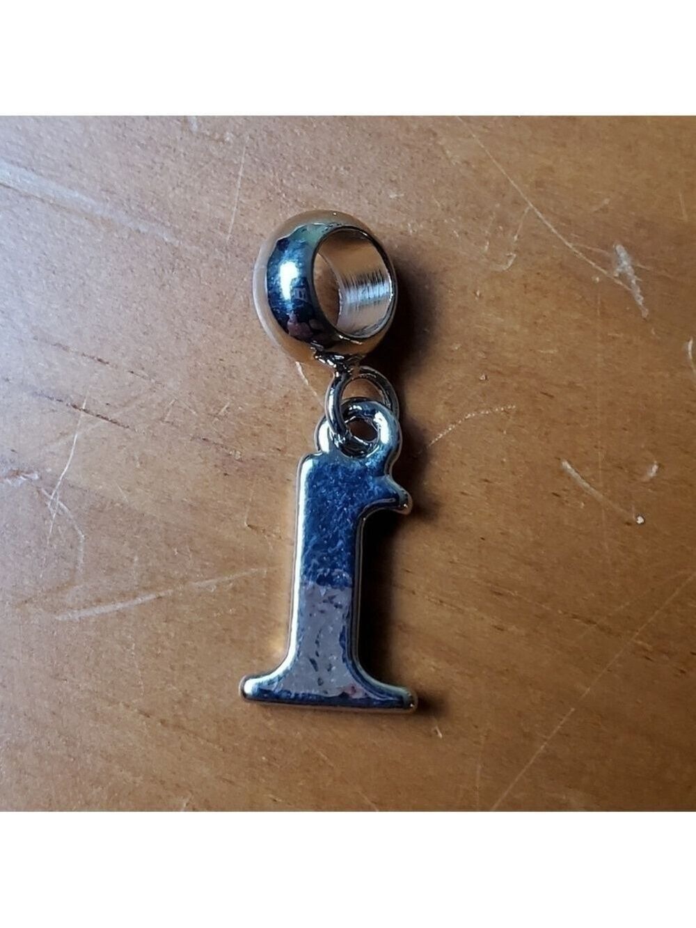 NWOT charm, silver colored number 1 with clear stone embellishments - Picture 2 of 3